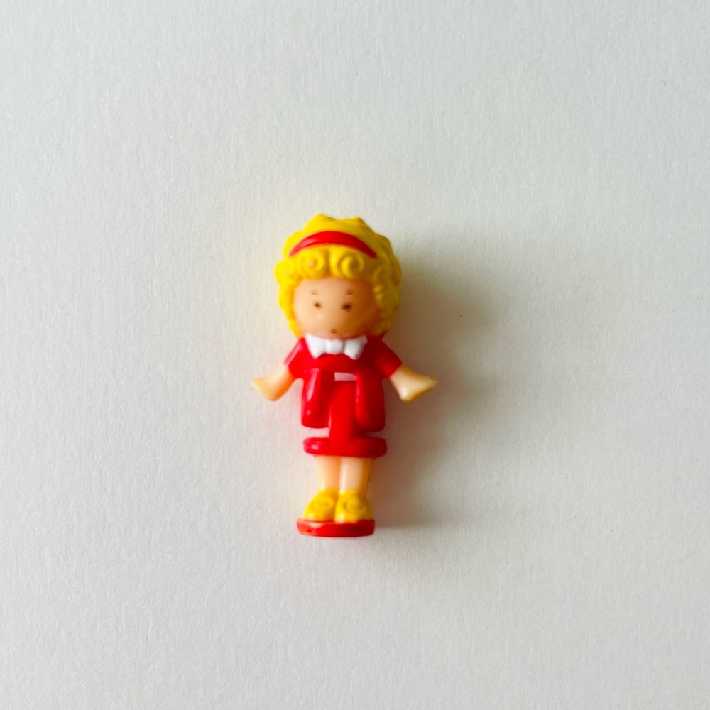 VTG Polly Pocket 1989 Replacement Doll Polly’s Cafe Polly’s Townhouse EUC